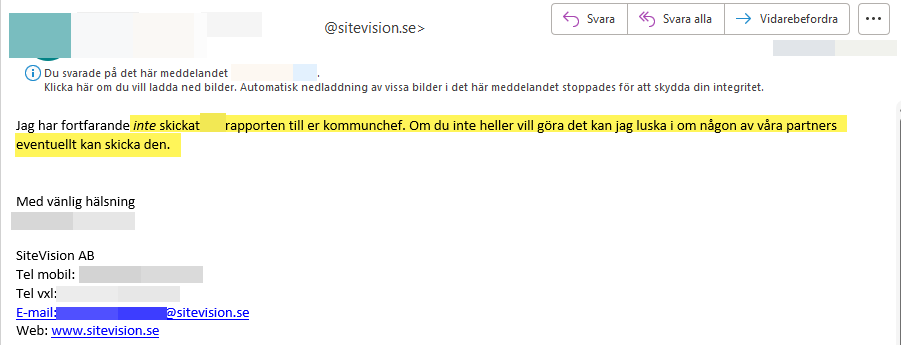 Kommunen till Sitevision: "Lugn nu"